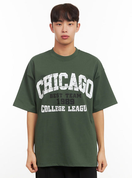 mens-graphic-t-shirt-if521 / Dark green