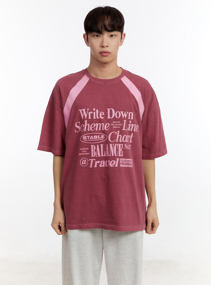 Men's Washed Graphic T-Shirt IA507