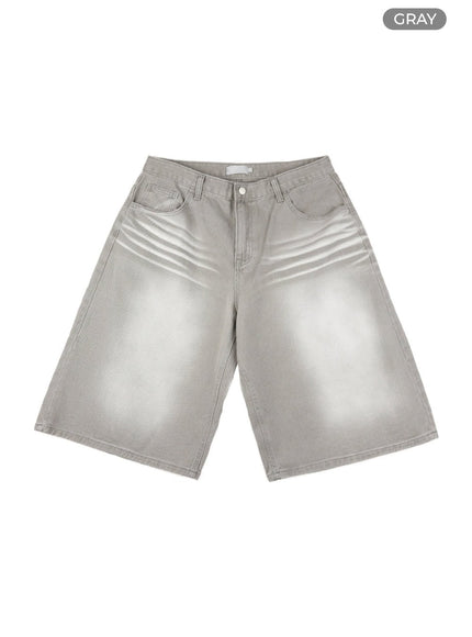 washed-baggy-jorts-il419 / Gray