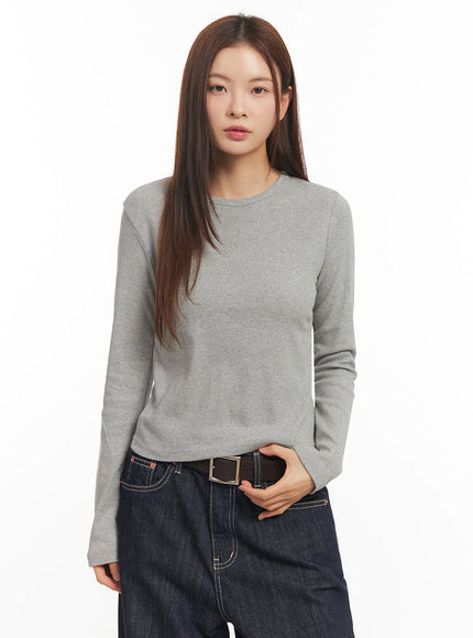 Essential Round Neck Long Sleeve Top IM514