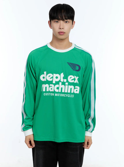 mens-graphic-long-sleeve-tee-il515 / Green
