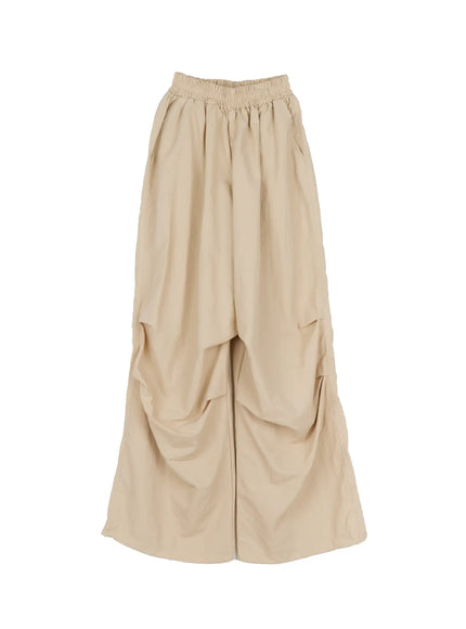 mens-parachute-cargo-pants-ig501 / Light beige