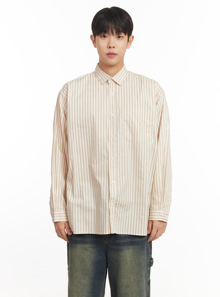 Men's Classic Stripe Collared Shirt IM527