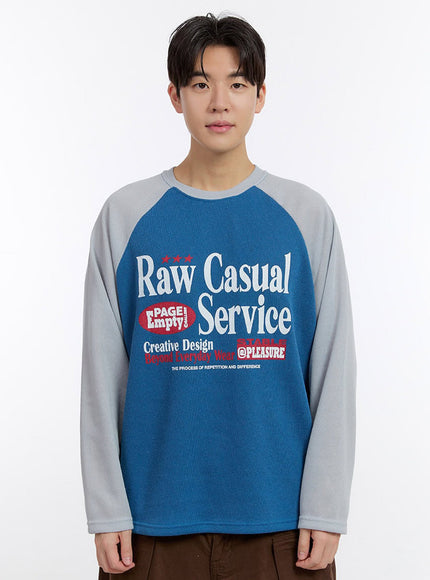 Men's Casual Graphic Long-Sleeve T-Shirt IF528