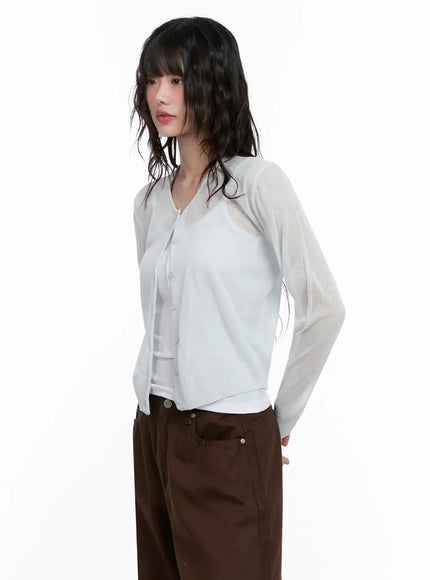 Brown Sheer Cardigan IL531