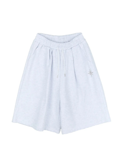 mens-studded-bermuda-shorts-ig511 / Light gray