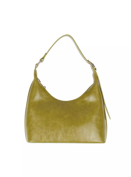 sleek-faux-leather-shoulder-bag-iu512 / Light green