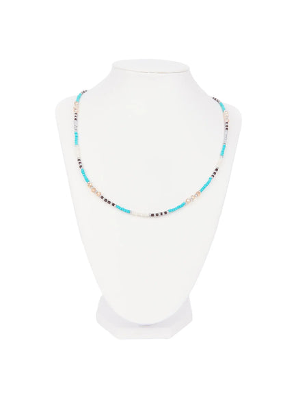 mens-chic-beaded-necklace-iu526 / Mint