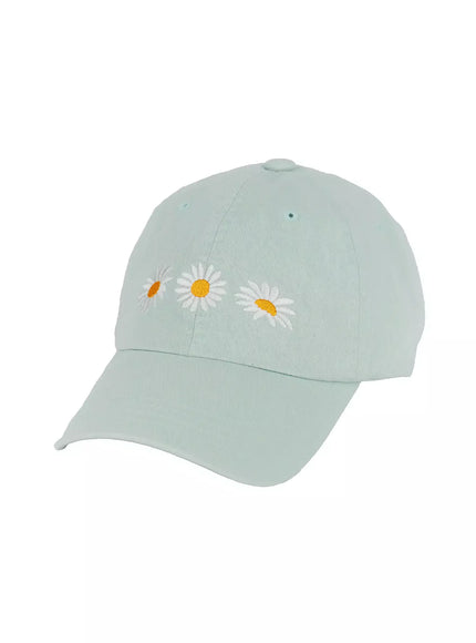 daisy-embroidered-baseball-cap-im506 / Mint