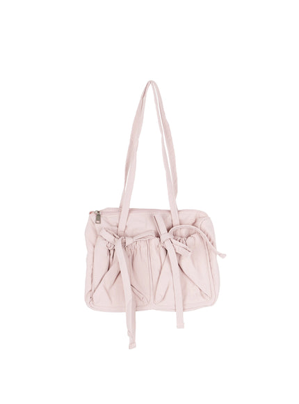 ribbon-pocket-shoulder-bag-iy507 / Pink