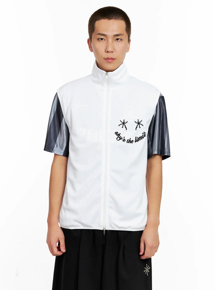 mens-high-neck-vest-ig508 / White