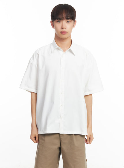 mens-oversized-collared-shirt-ia518 / White