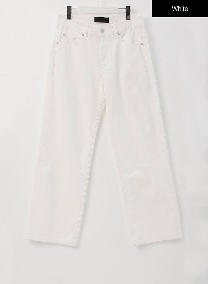straight-leg-cotton-pants-is327 / White