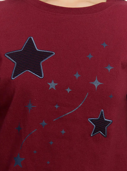 star-themed-layered-sleeve-top-im509