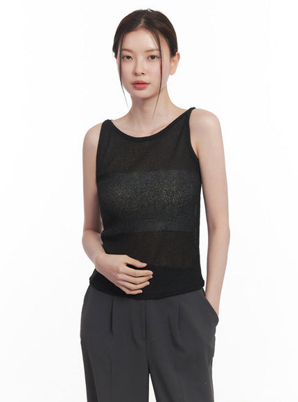 Sheer Knit Tank Top IY509