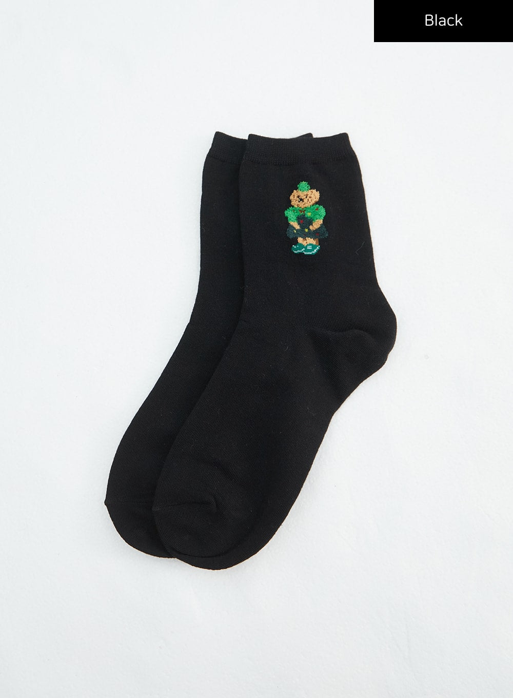 graphic-midi-socks-in316 / Black