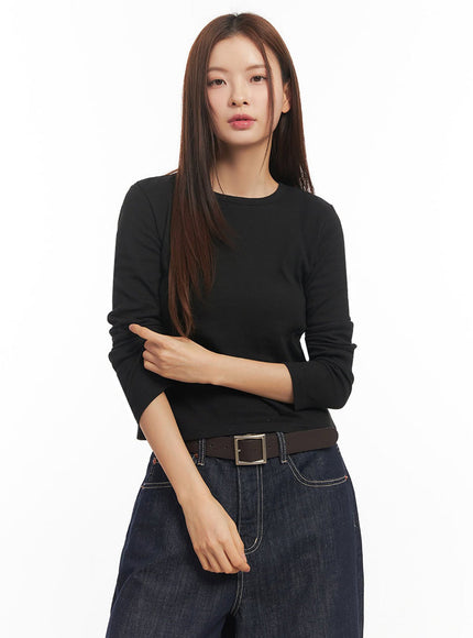 Essential Round Neck Long Sleeve Top IM514