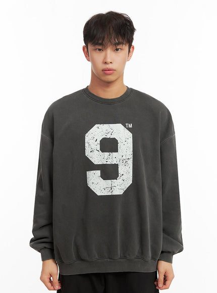 mens-casual-long-sleeve-oversized-tee-id427 / Black