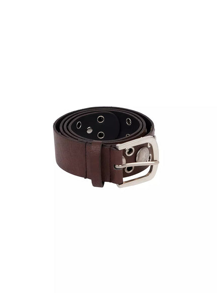 studded-edgy-belt-ia527 / Brown