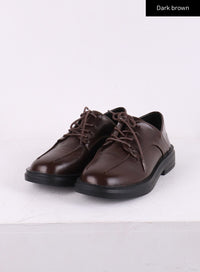 lace-up-loafers-ij430 / Dark brown