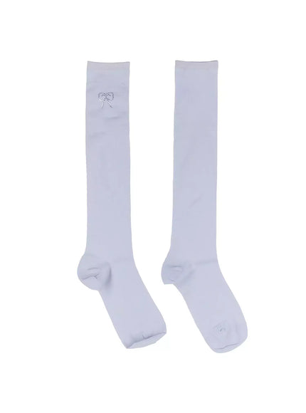 Rhinestone Heart Knee-High Socks IL531