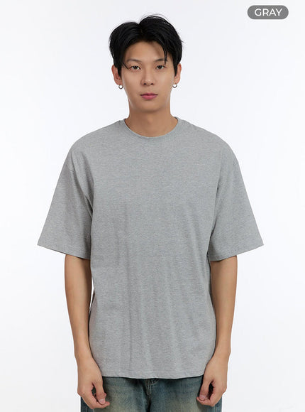 mens-classic-loose-fit-t-shirt-io428 / Gray