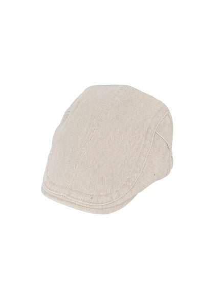 vintage-newsboy-denim-cap-ic503 / Light beige