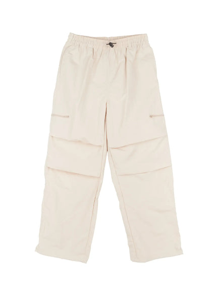 mens-wide-fit-parachute-pants-iu518 / Light beige