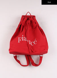 nylon-string-backpack-ij419 / Red