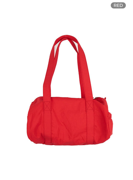 nylon-pocket-shoulder-bag-is427 / Red