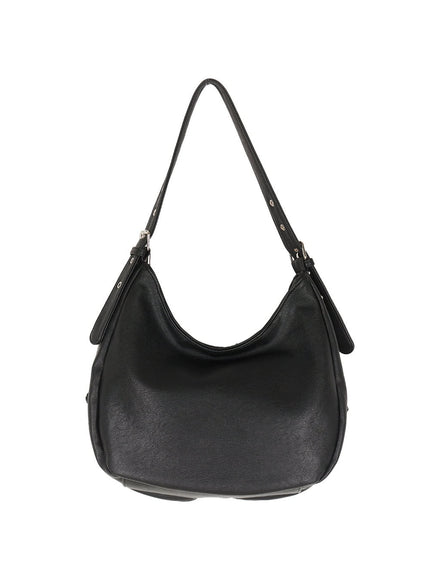 Stud Pocket Faux-Leather Shoulder Bag IY502