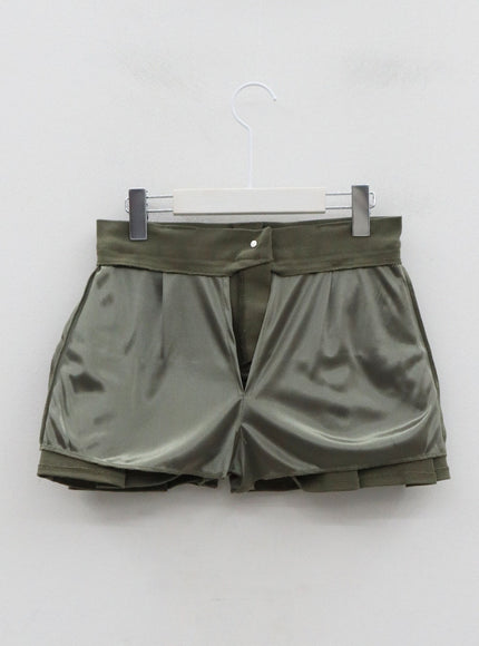 Semi Pleated Mini Skirt IO12