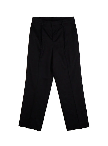 mens-tailored-wide-fit-slacks-id406 / Black