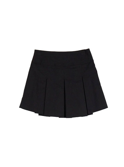 Classic Pleated Mini Skirt IF505