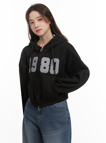 Casual Embroidered Hooded Crop Jacket IJ510