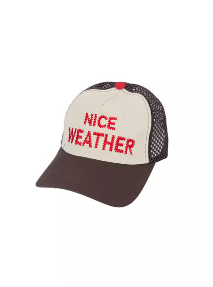 embroidered-mesh-baseball-cap-ic503 / Brown