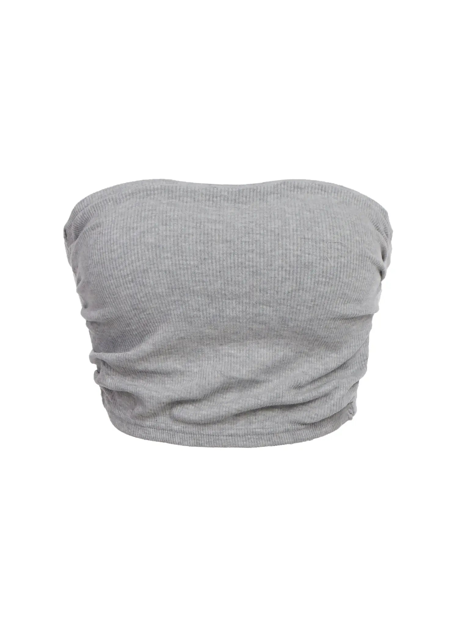 ribbed-tube-top-ic503 / Gray