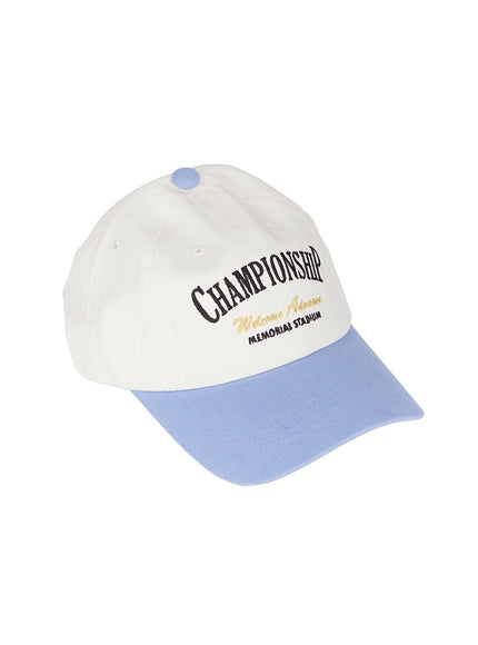 mens-embroidered-graphic-cap-iy520 / Light blue