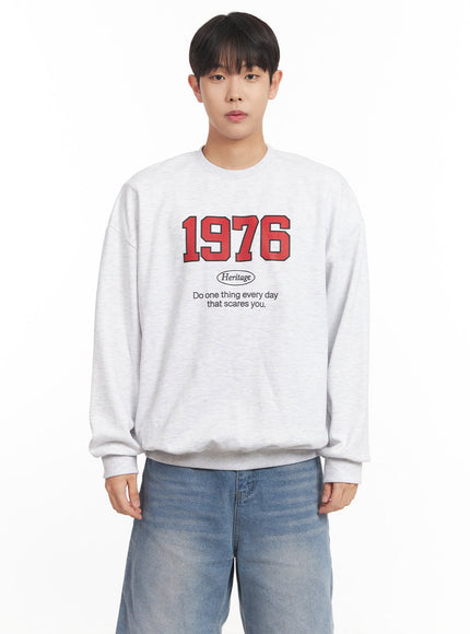 mens-1976-graphic-sweatshirt-im528 / Light gray