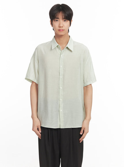 Men's Relaxed-Fit Collared Shirt IA510