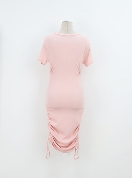 Side Ruched Mini Dress IA327