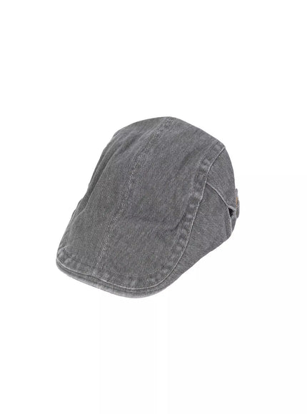 vintage-newsboy-denim-cap-ic503 / Gray