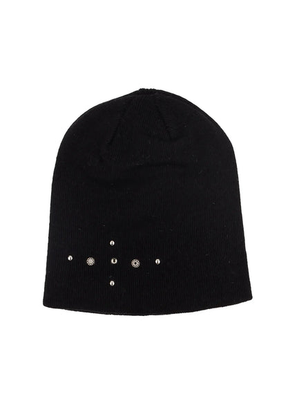 Studded Knit Beanie IM530