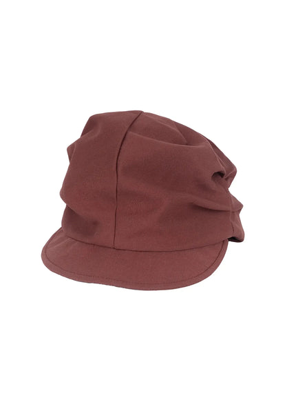 chic-pintuck-hat-if505 / Brown