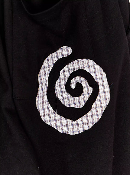 plaid-spiral-detail-sweatpants-ia523