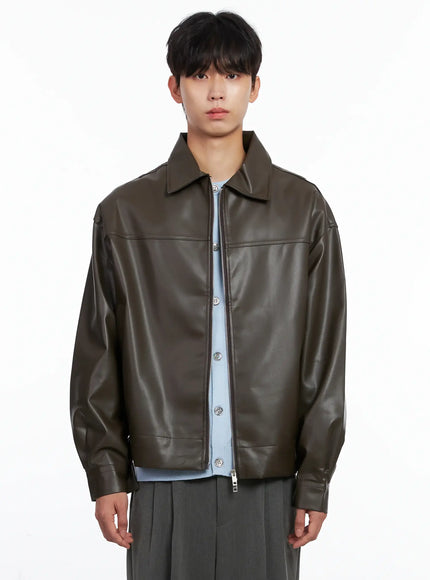 mens-classis-faux-leather-zip-up-jacket-is519