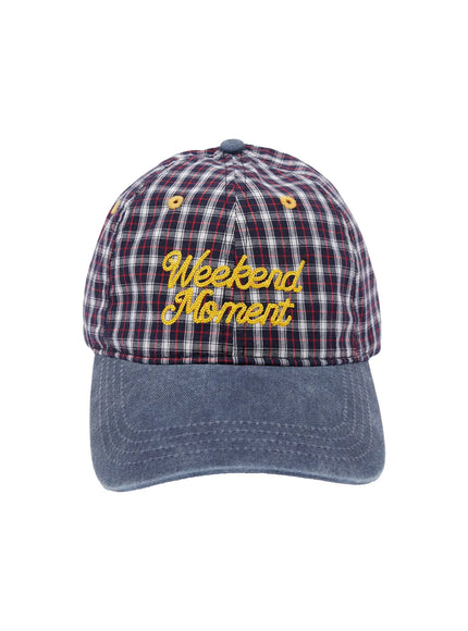 weekend-moment-embroidered-denim-plaid-baseball-cap-if511