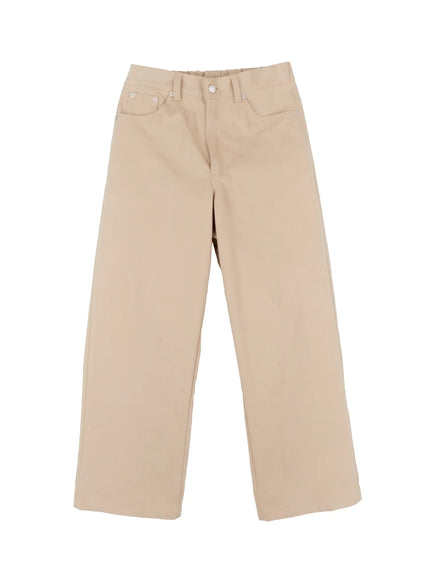 Men's Classic Wide Leg Cotton Pants IN503