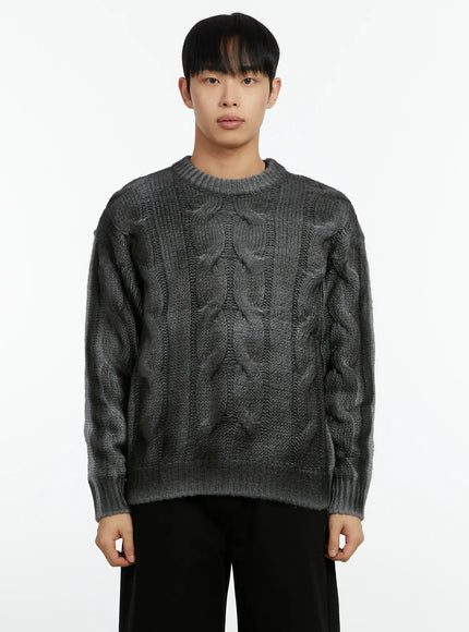 mens-vintage-washed-cable-knit-pullover-sweater-if511
