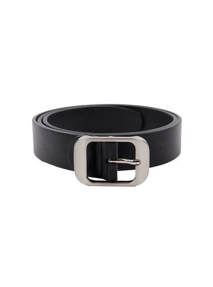 rounded-square-buckle-belt-if511 / Black